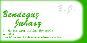 bendeguz juhasz business card